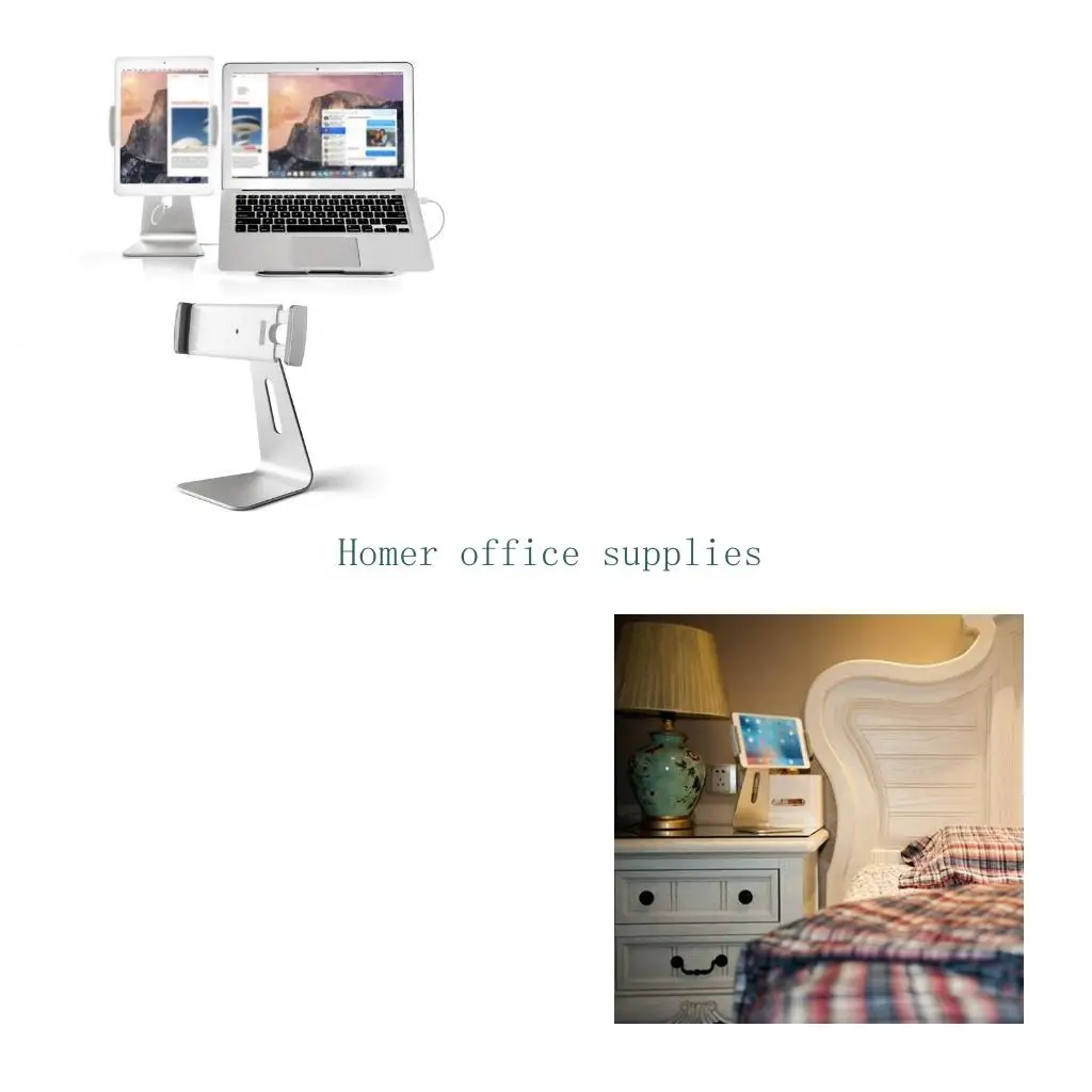 

K43B 7-13-дюймовое крепление для планшета, вращающаяся подставка для планшета с регулируемым зажимом, кронштейн для планшета без