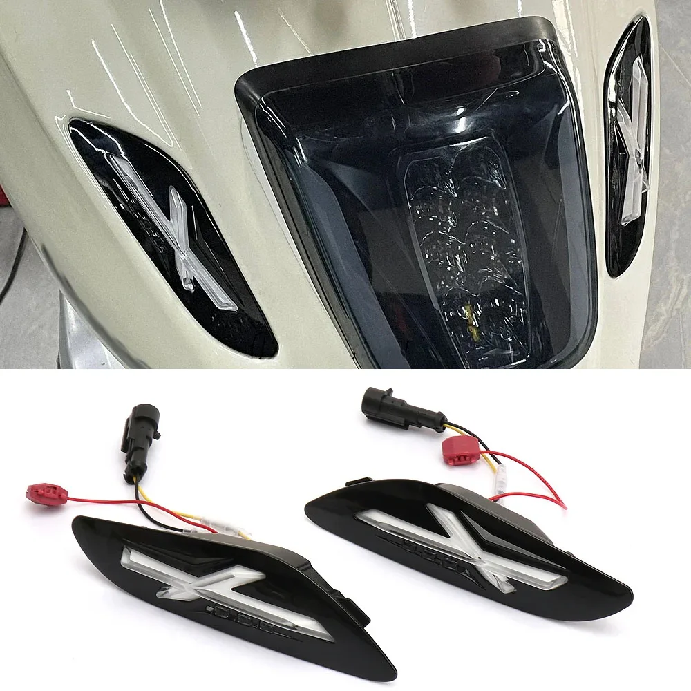 

For Vespa Sprint Primavera 125 150 Sprint150 Motorcycle Accessories Front Rear Turn Signals Blinker Daytime Running LED Light