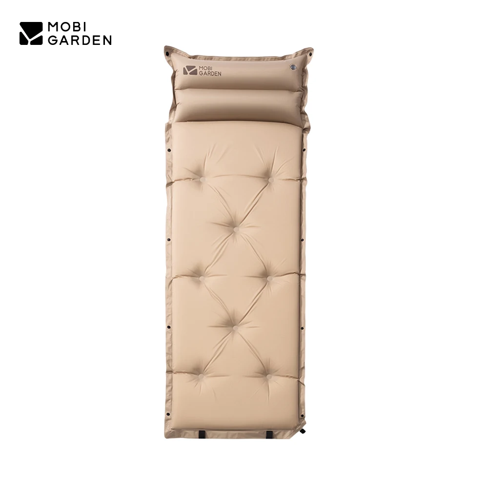 

MOBI GARDEN Camping Inflatable Sleeping Mat Automatic Single Air Cushion Bed Moisture-proof Portable 3CM