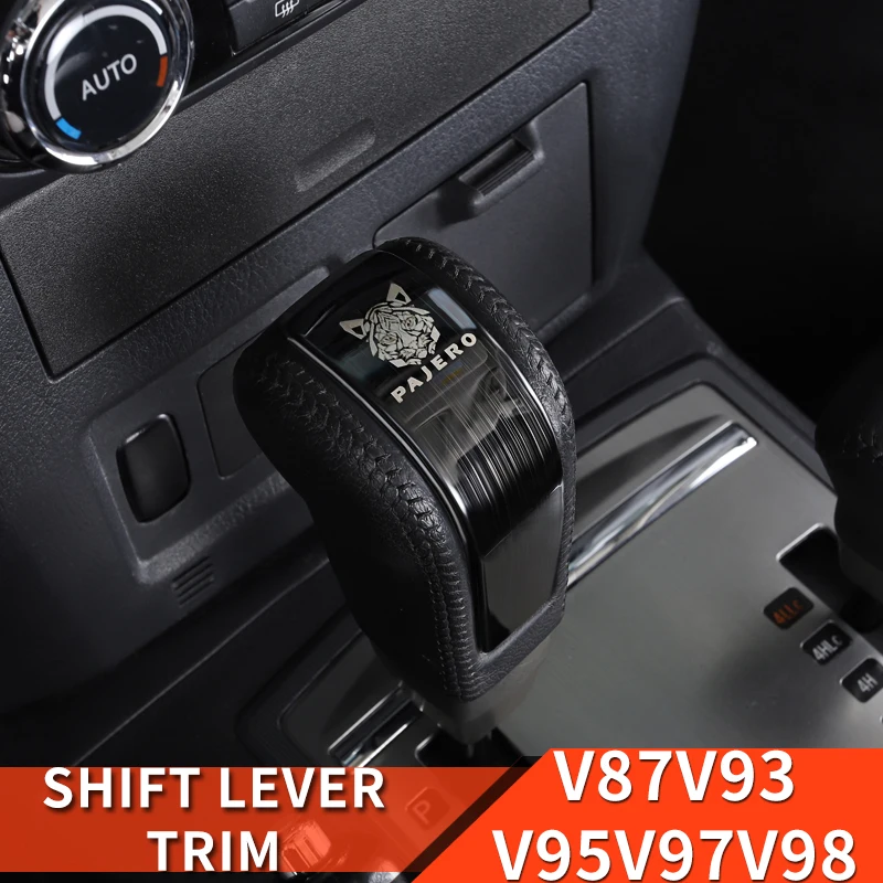 For Mitsubishi v87v93v95v97v98 Pajero Gear Shift Knob Decoration Shogun Montero Gears cover