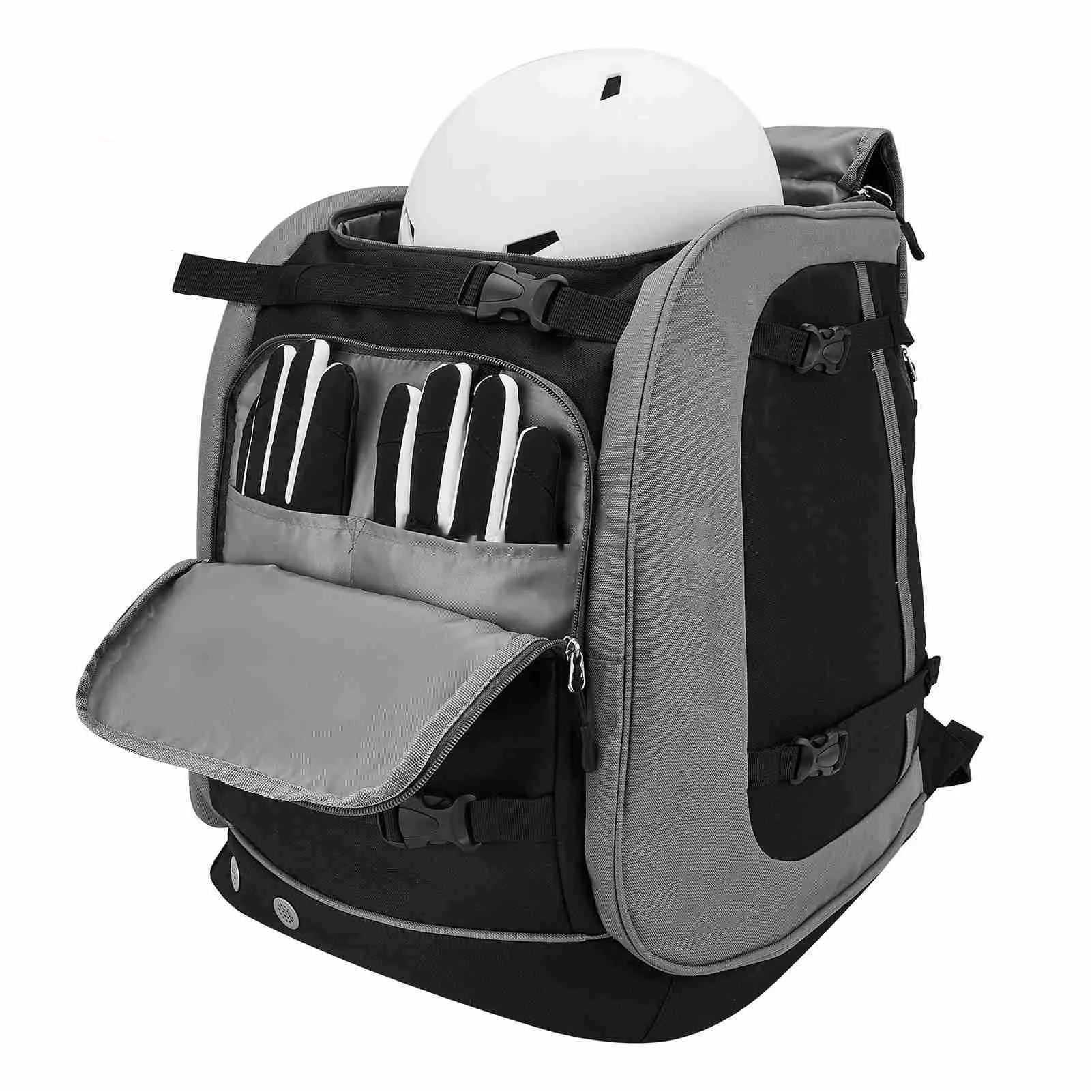 

Сумка для лыж и ботинок 65 л, большая вместимость, из ткани Оксфорд, с несколькими отделениями, рюкзак для сноубординга, для путешествий, кемпинга, рыбалки