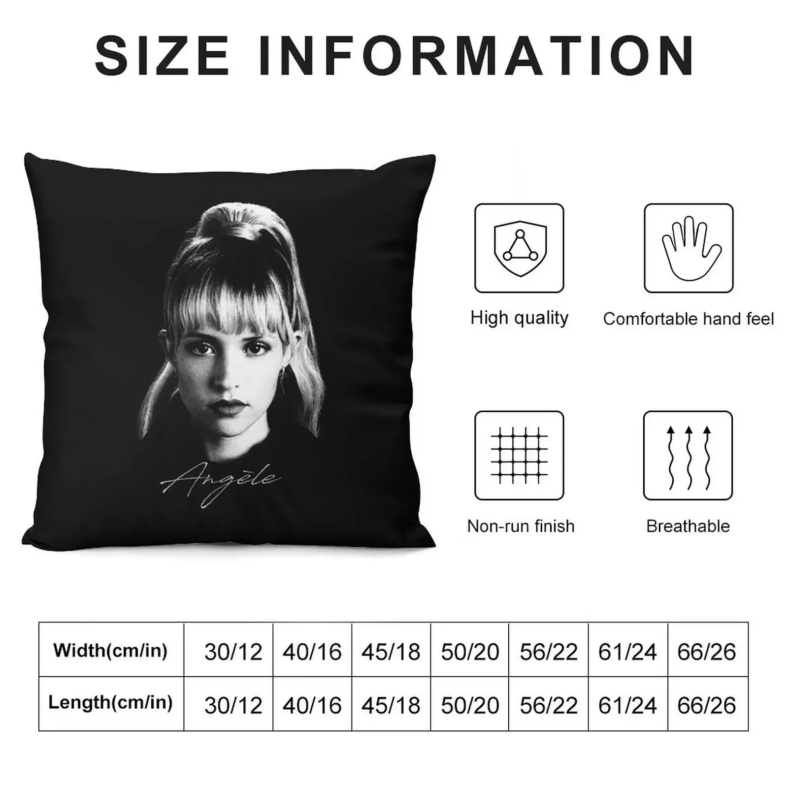 Angèle - Portrait Throw Pillow Cushions For Decorative Sofa Sofa Cushions Covers pillow