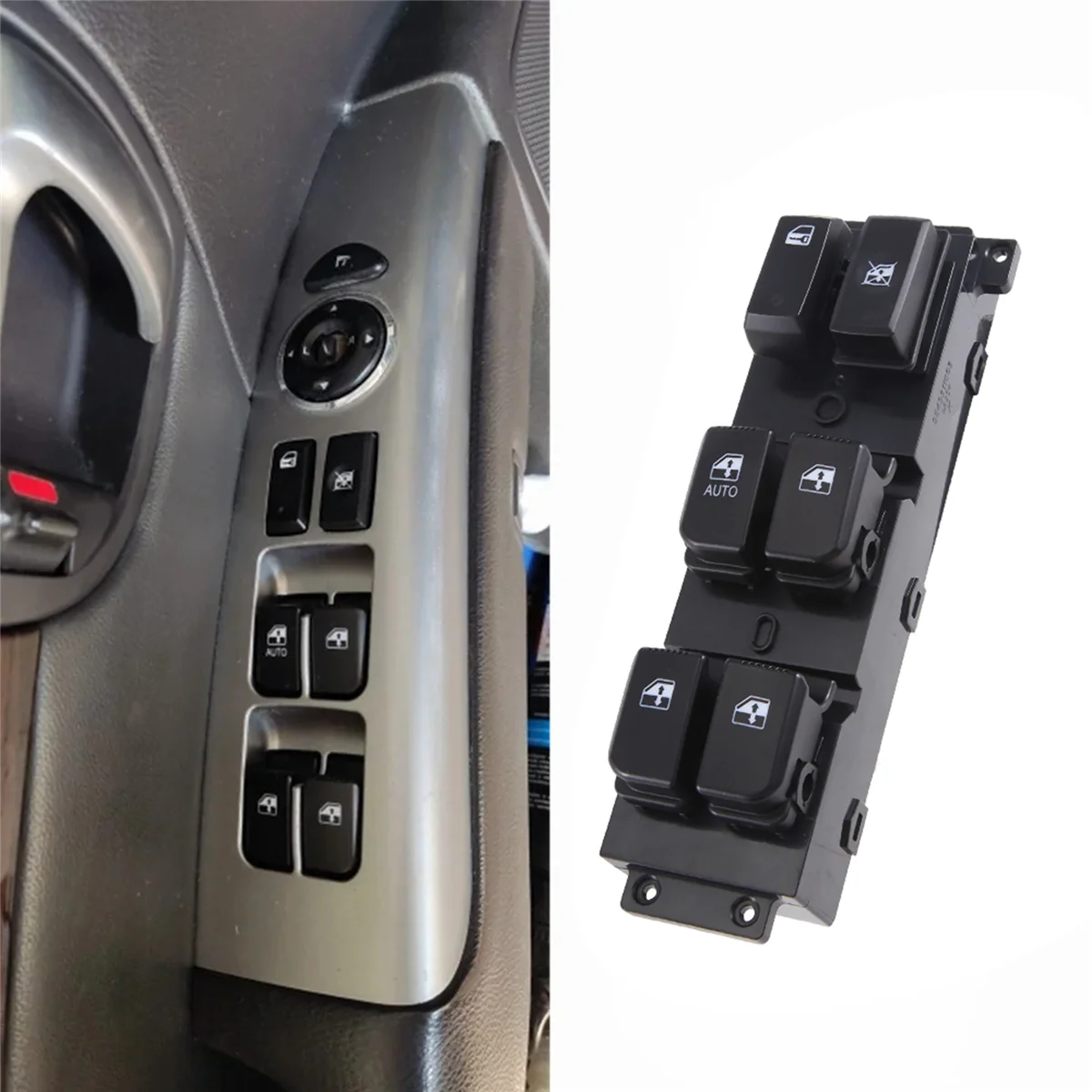 Car Front Left-Hand Drive Auto Power Window Switch Glass Lifter Button 93570-2B140 for Hyundai Santa Fe cm 2007-11 MK2