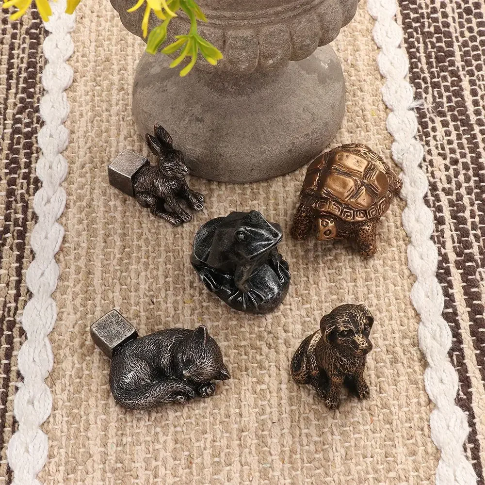 3 قطعة ديكور الحديقة الحيوان الراتنج اناء للزهور دعم وعاء النبات القدم النبات حامل بونساي الوقوف #5