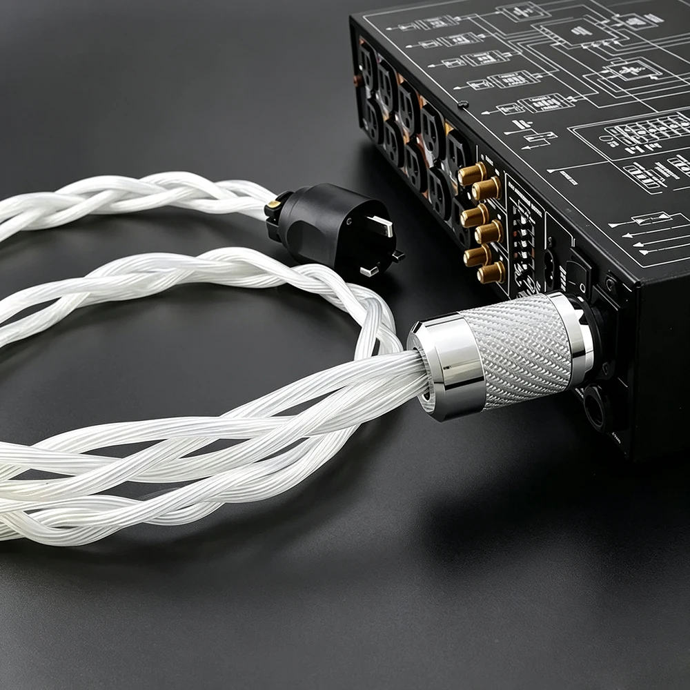 High end 5N OCC HiFi Home Audio CD Player Amplifier Power Connection Cable