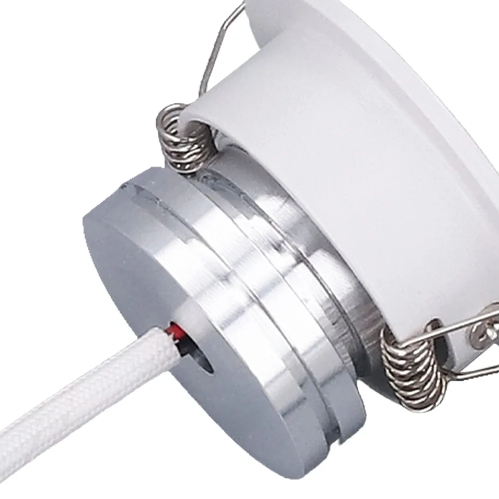 Long Lifespan White Finish LED Recessed Light 5W Mini Recessed Light AC 85-265V Adjustable Recessed Spotlight Museum