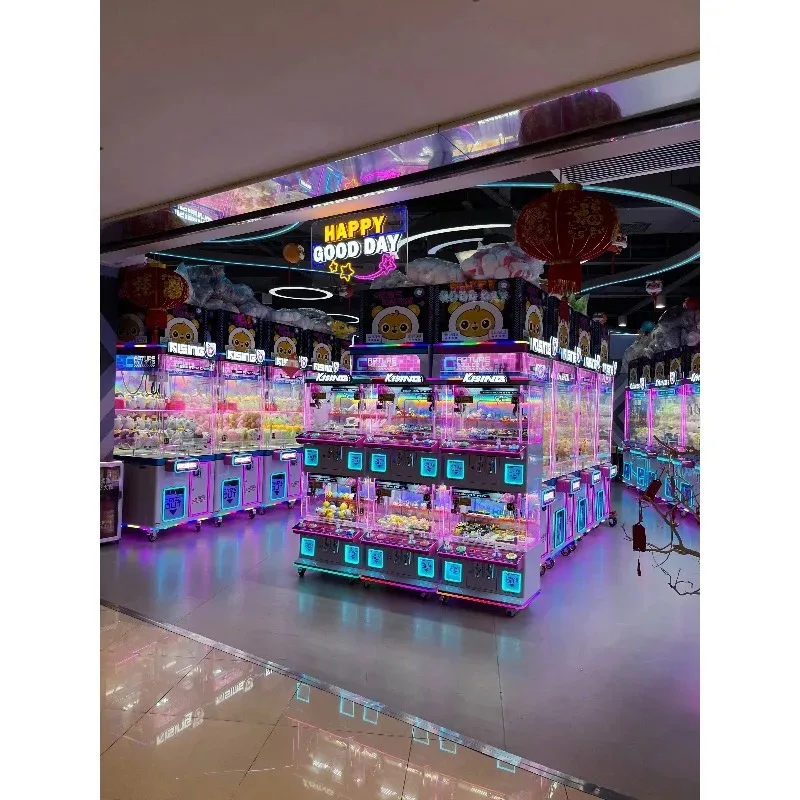 

【2026】Claw Doll Machine Prize Coin Operated Games Colorful Park Gift Earn Money Wholesale Toys for Kids Anime