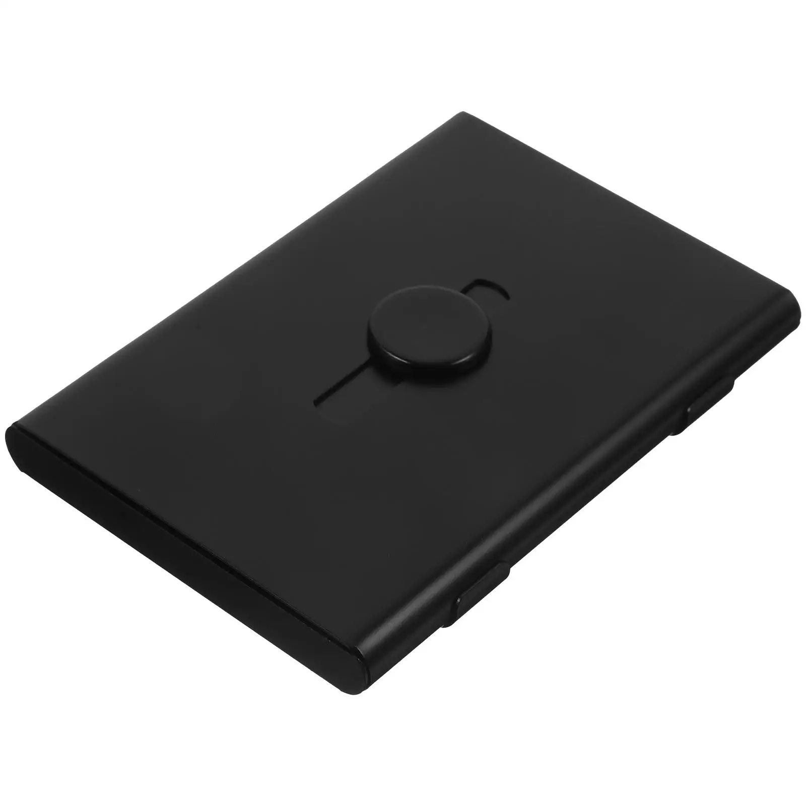 

Коробка для хранения карточек, деловой чехол, подарочный выдвижной держатель, кошелек для карт из алюминиевого сплава