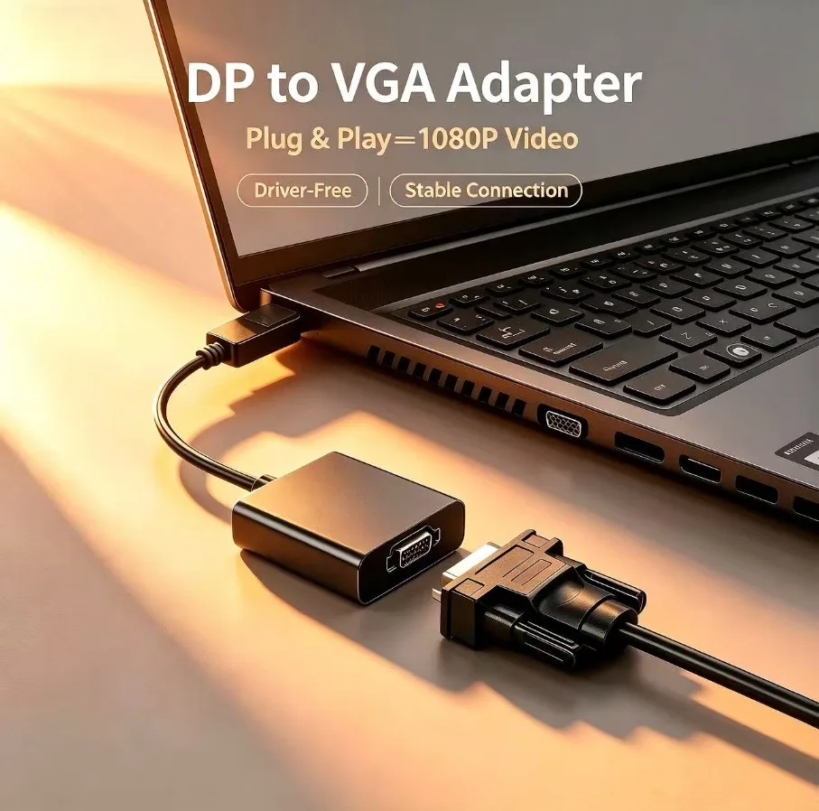 HDMI-compatible To VGA Adapter With Audio Power Supply For PS4 Desktop PC Laptop TV Monitor Projector 1080P Transmission Gadgets
