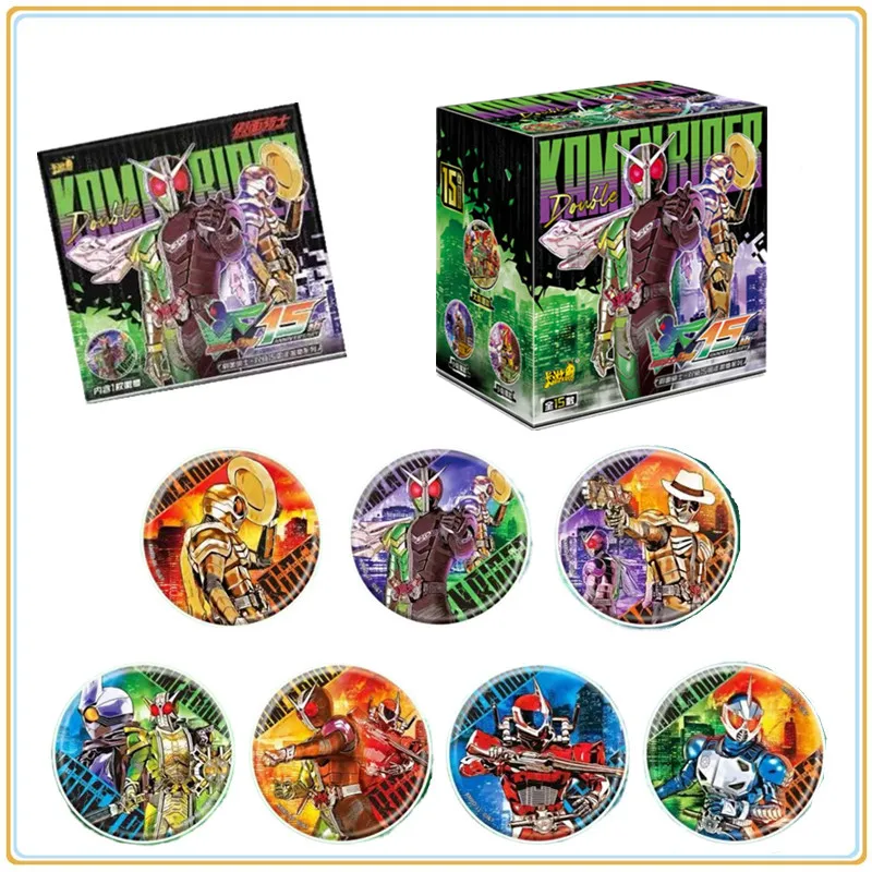 

In Stock Original KAYOU KAMEN RIDER GAVV 15th Anniversary Badge Series Anime Character Collection Toys Gifts