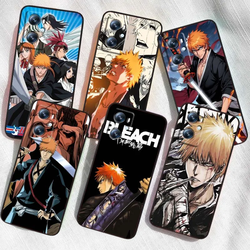 

Bleach Anime Art For OPPO Reno 7 A96 A40 A58 5 6 Realme GT A74 A78 Neo2 A74 A78 Find X5 X3 X7 X8 Black Phone Case