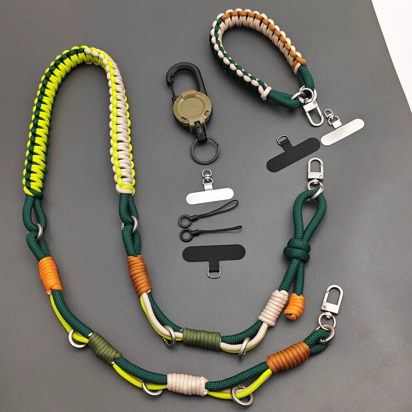 Handmade Multi-Functional Woven Mobile Phone Lanyard Outdoor Crossbody Camera Straps Decorative Pendant