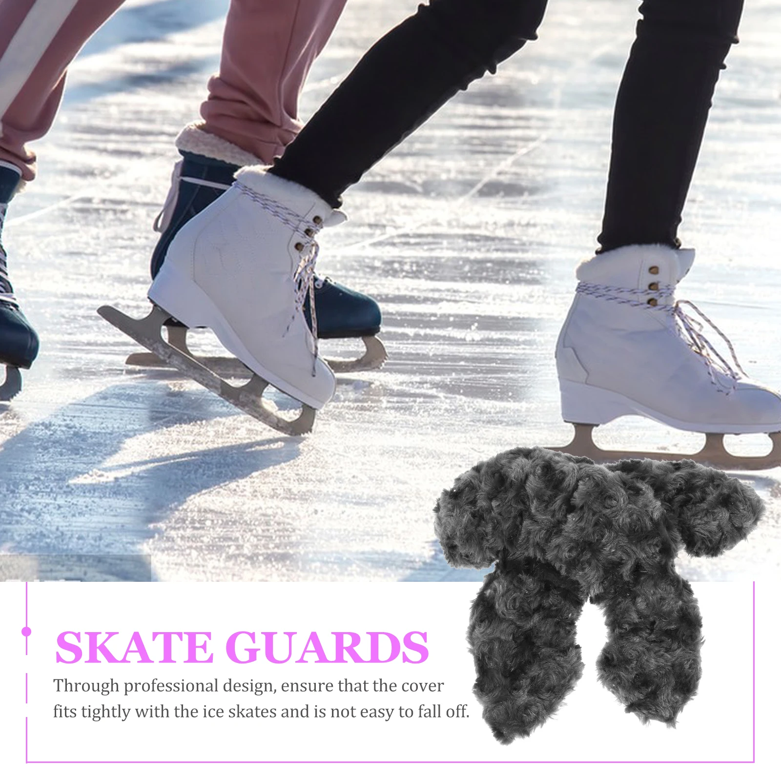 

1 Pair Skate Blade Guards Protective Covers For Ice Hockey Skates Durable Lightweight Portable Blades Covers Reusable