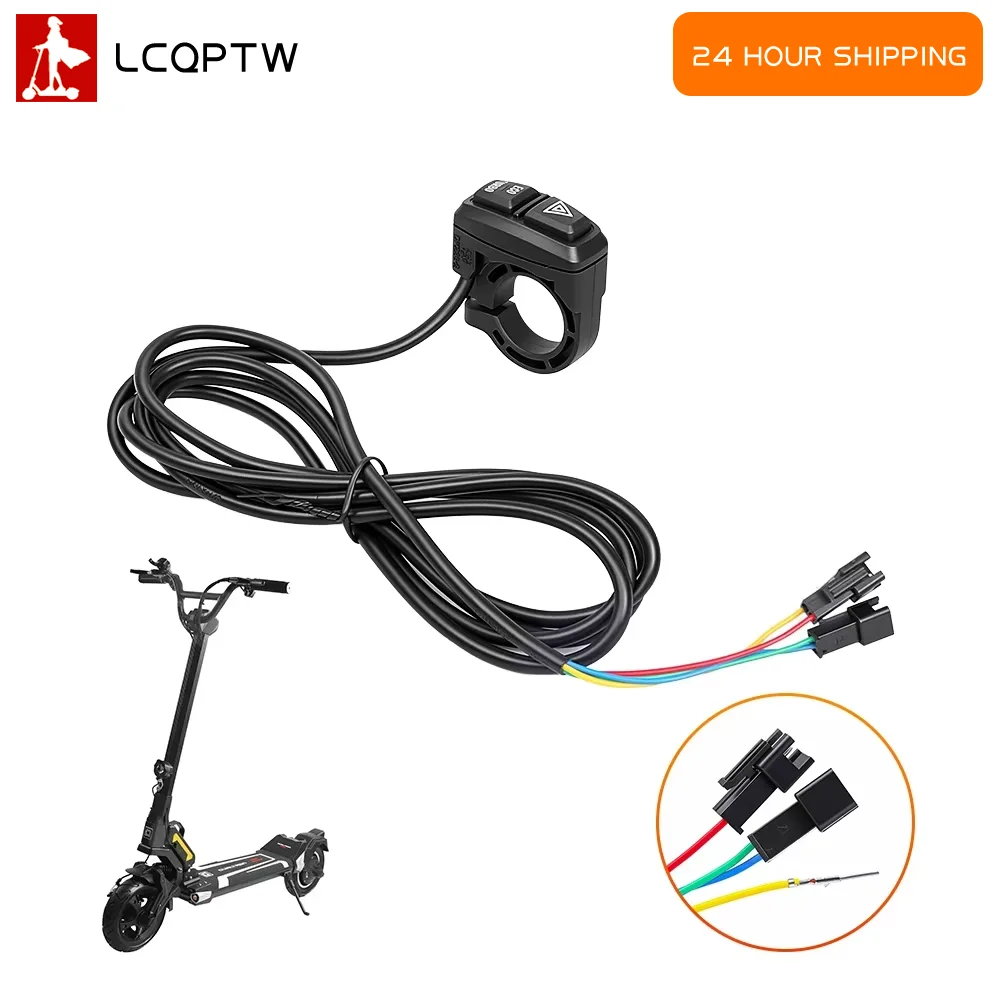 For Dualtron Togo ECO TURBO Hazard Warning Multi Switch Electric Scooter Handlebar Double Flash Warning Button Replacement Parts