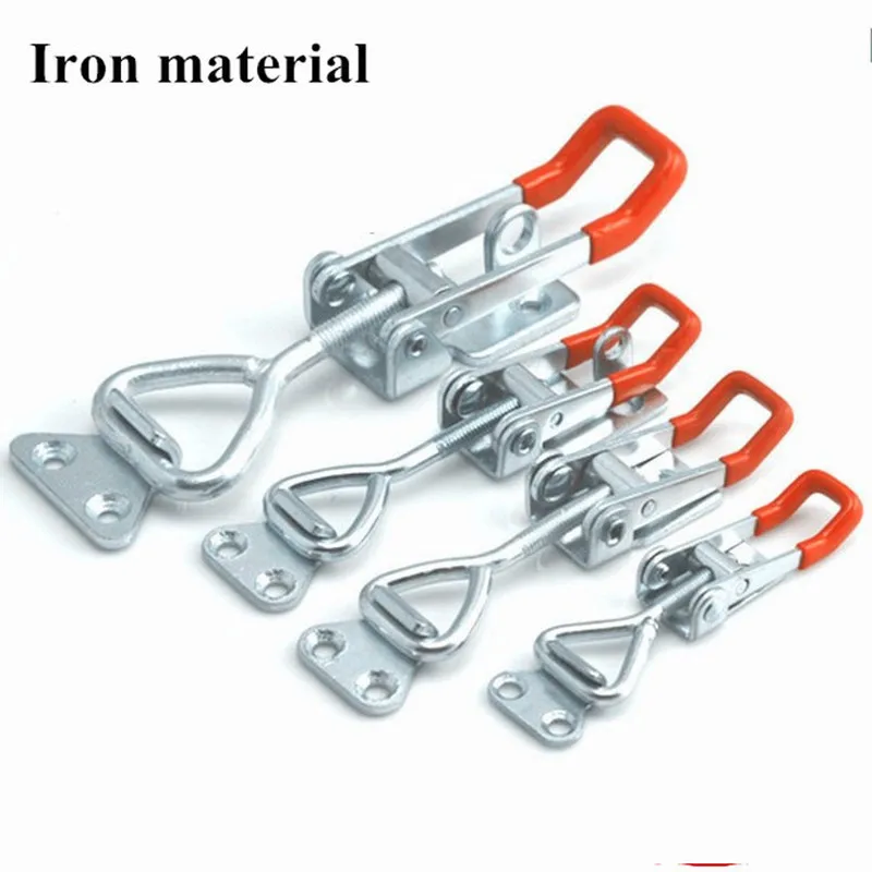 1pcs Toggle Latch Catch Toggle Clamp Adjustable Cabinet Boxes Lever Handle Lock Hasp For Home Sliding Door Furniture Hardware