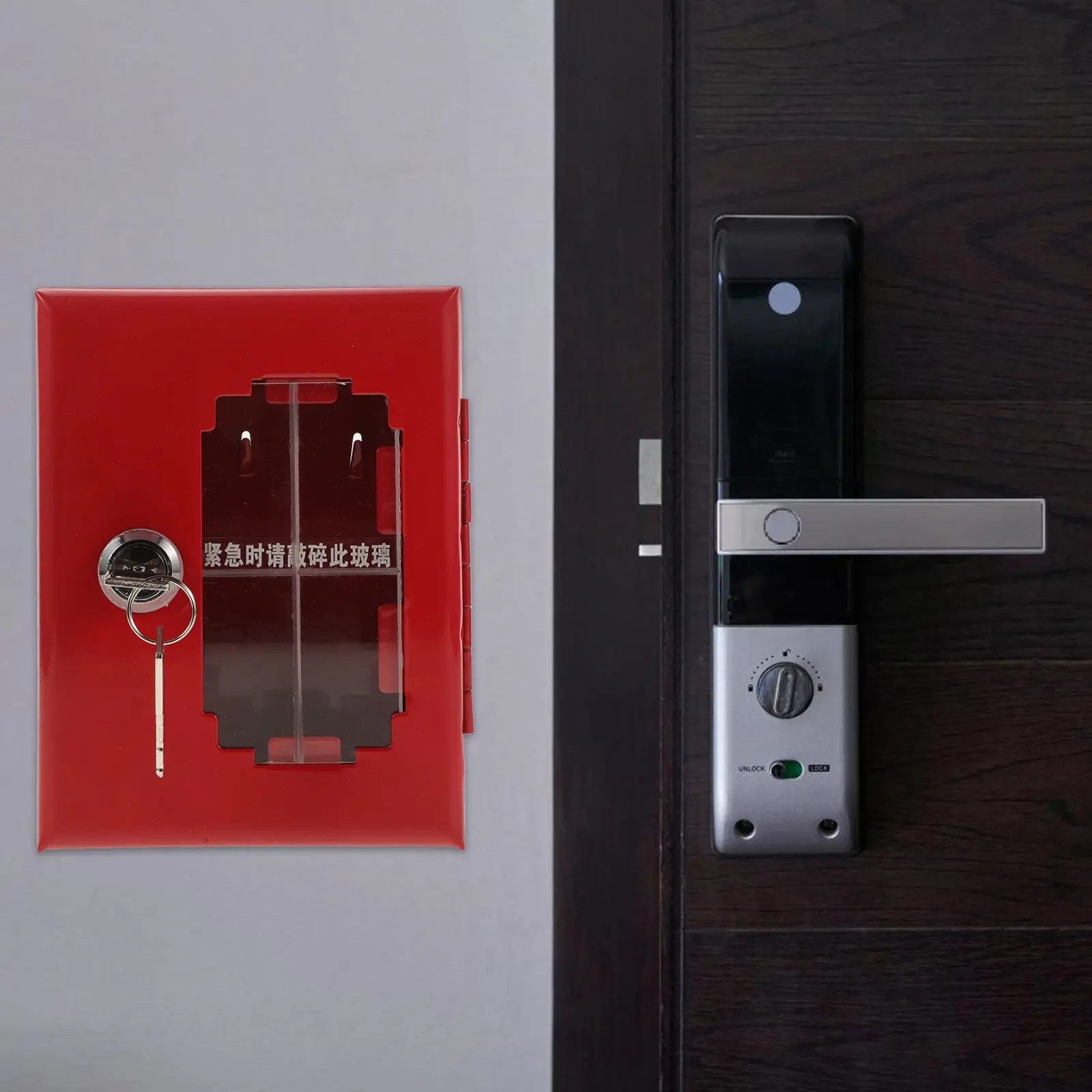 Fire -mounted Metal Emergency Door Lock Boxes for Keys Home Office Lock Box For House Keys Hardware
