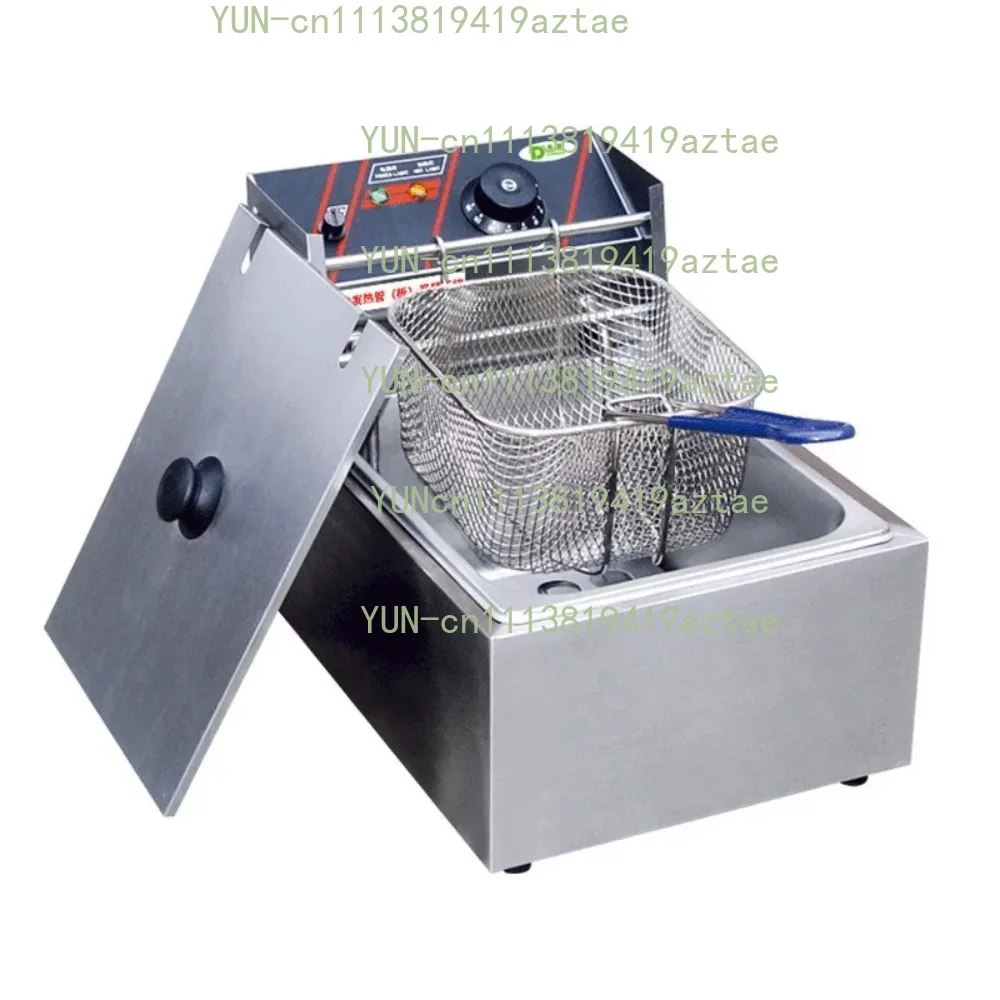 Desktop electric fryer, thickened stainless steel, large-capacity restaurant fryer, spread frying