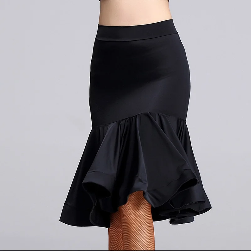 Sexy Women Skirt Adult Ballroom Salsa Tango Rumba ChaCha Mermaid skirt High Quality Latin Dance Wear Woman