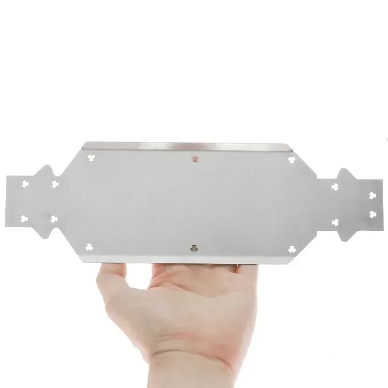 Stainless Steel Chassis Armor Guard Protection Skid Plate for LEILALUO XTS P121/12 RC Car Metal Upgrade Part ﻿