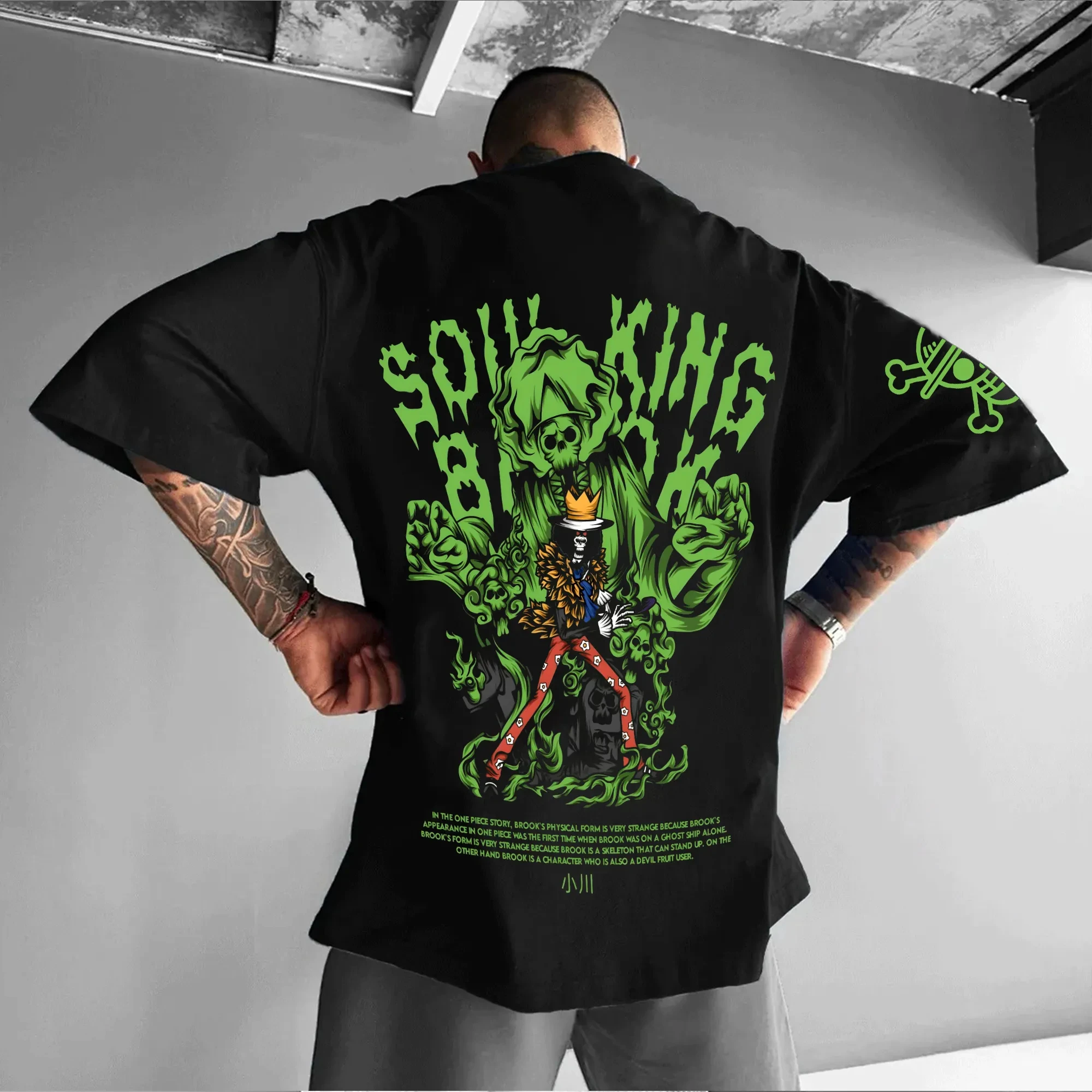 

2025 One Piece Luffy Printed Cotton Short-sleeved American Loose Men's and Women's Summer Breathable Sport Round-neck T-shirt