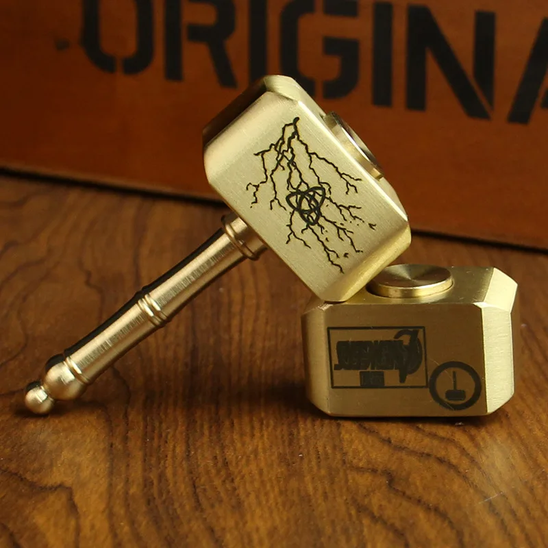 Brass Impactor Turn Decompression Artifact Creative Desktop Decoration Metal Crafts Same Anime Peripheral Hammer