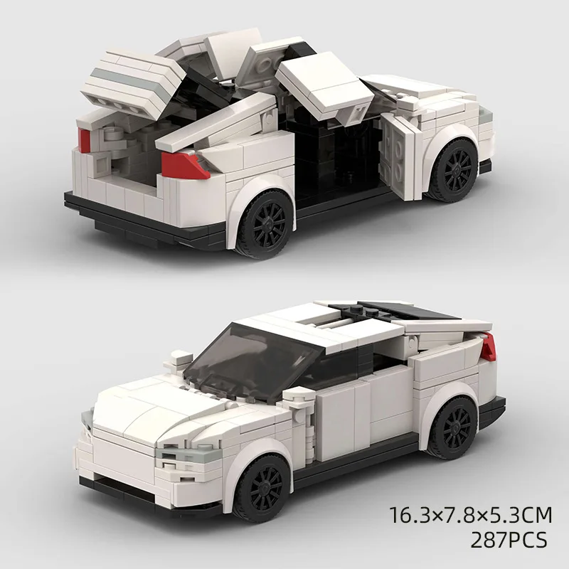 

Scale Creative Technique City Car Teslas Model X Brick Great Vehicle Set Racing Building Bricks Toys