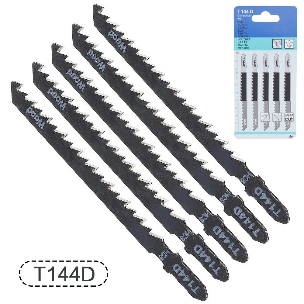 STONEGO Jigsaw Blade Set for Wood and Metal Cutting, T101B, T101D, T144D, T101BR, T244D, T127D, T111C, T111D, 100mm Length