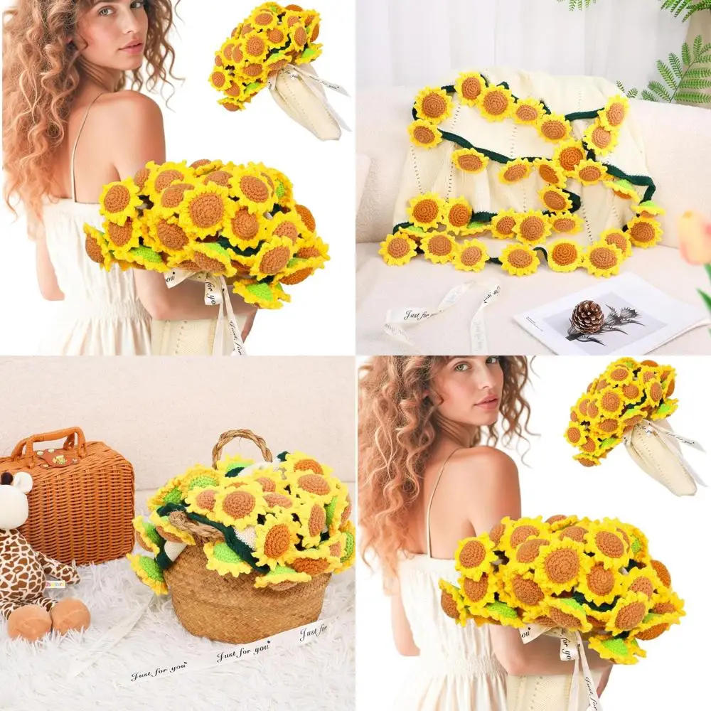 

Crocheted Flower Blanket - 63 Get Well Gift for Women, Ideal for Birthdays, Anniversaries & Home Decor