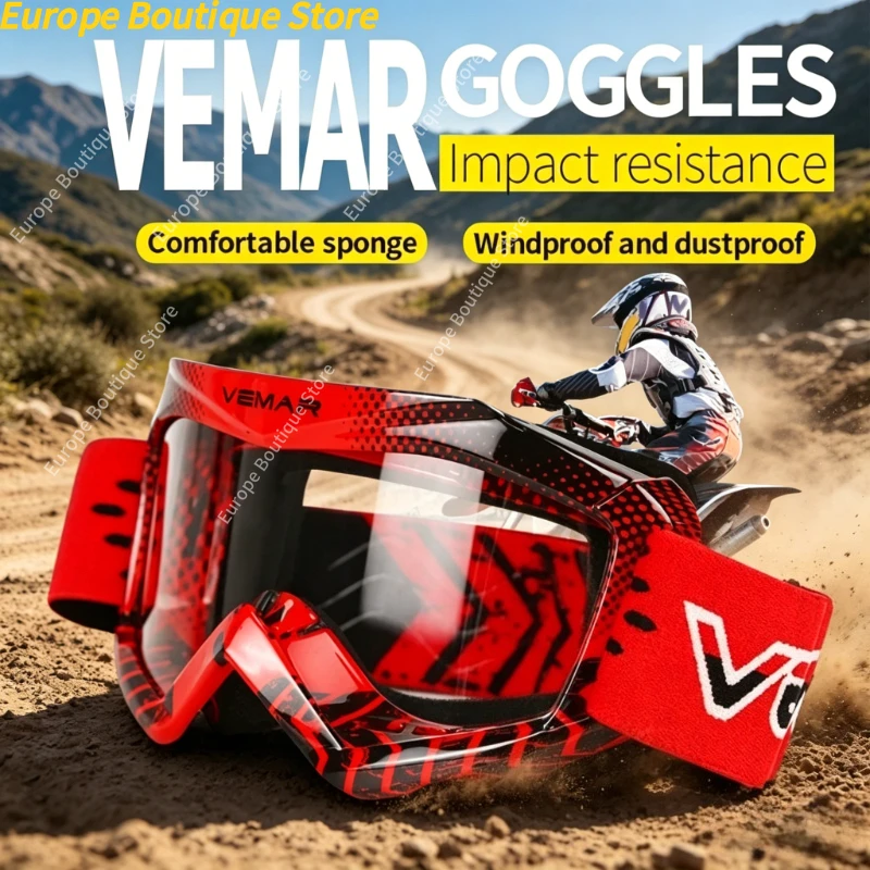 

Children Riding Goggles Kids Motorcycle Windproof Glasses Anti Sand Dust Proof Protective Eyewear for Cycling Motocross Scooter
