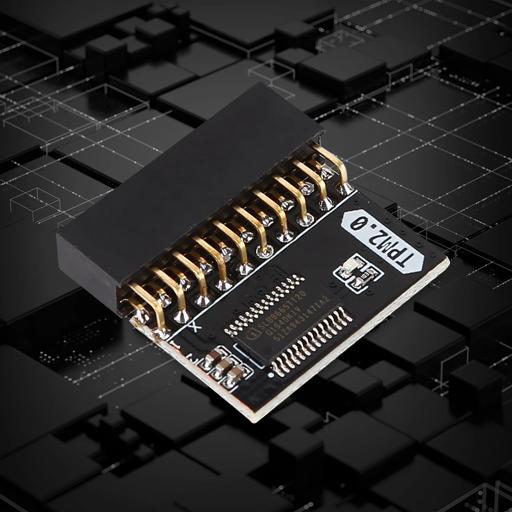 TPM 2.0 وحدة أمان التشفير 20 دبوس وحدة اللوحة الأم استبدال جزء وحدة الذاكرة 20-1 دبوس لنظام WIN11 #3