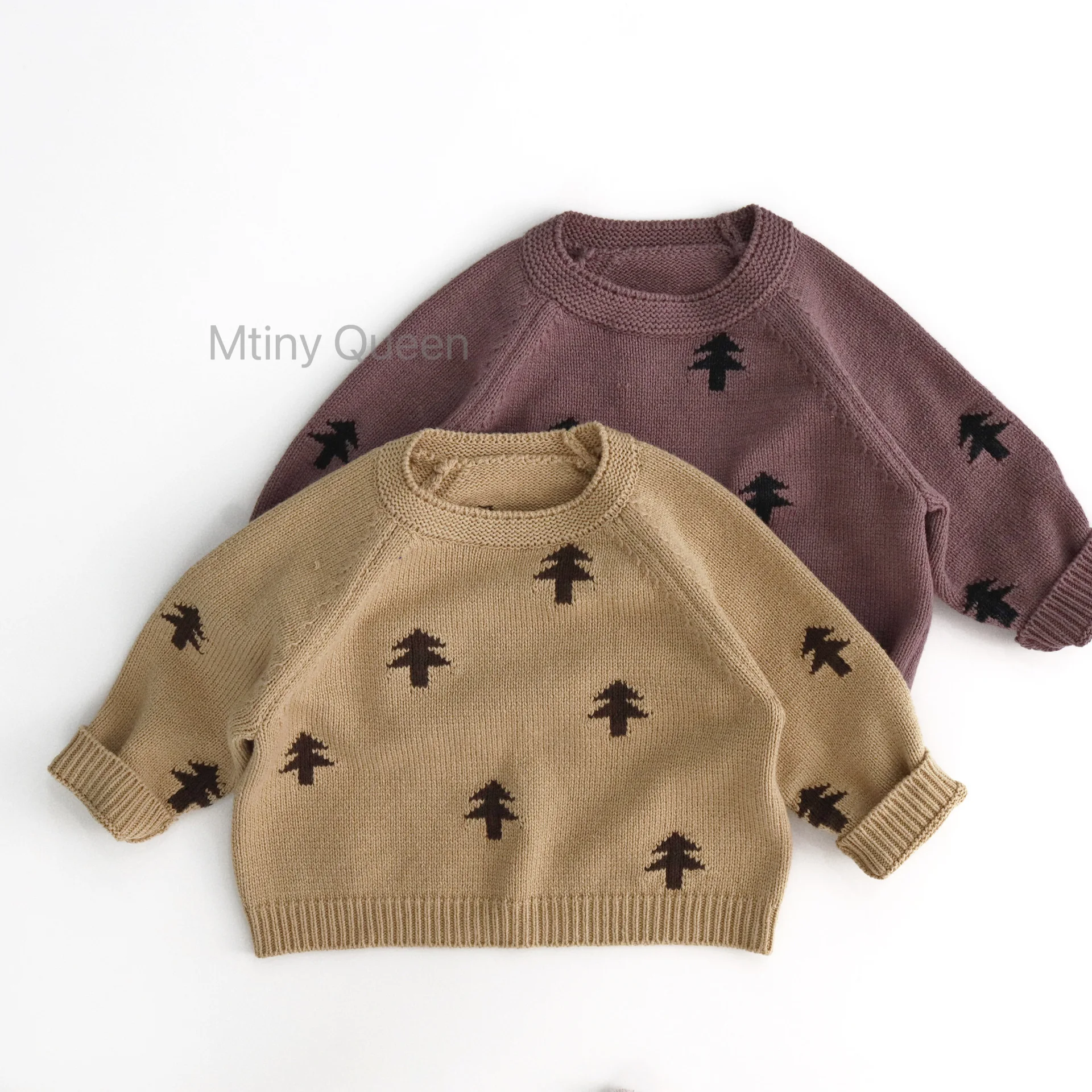 2025 Autumn New Children Long Sleeve Casual Sweater Boys Girls Knit Pullover Baby Cotton Knitted Sweater Kids Clothes