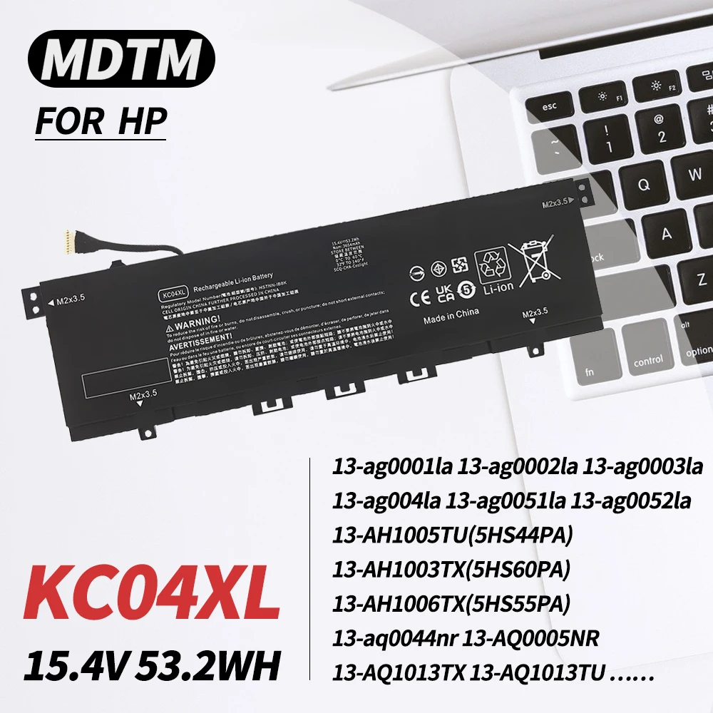 

KC04XL Battery L08496-855 for HP Envy X360 13-AG 13M-AQ 13-AR 13-AH 13-ah0051wm 13-ag0001la HSTNN-DB8P HSTNN-IB8K L08544-1C1