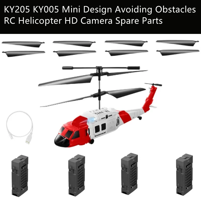 KY205 KY005 Smart Avoiding Obstacles MINI Remote Control RC Helicopter HD Camera Spare Parts 3.7V 550Mah Battery/Propeller