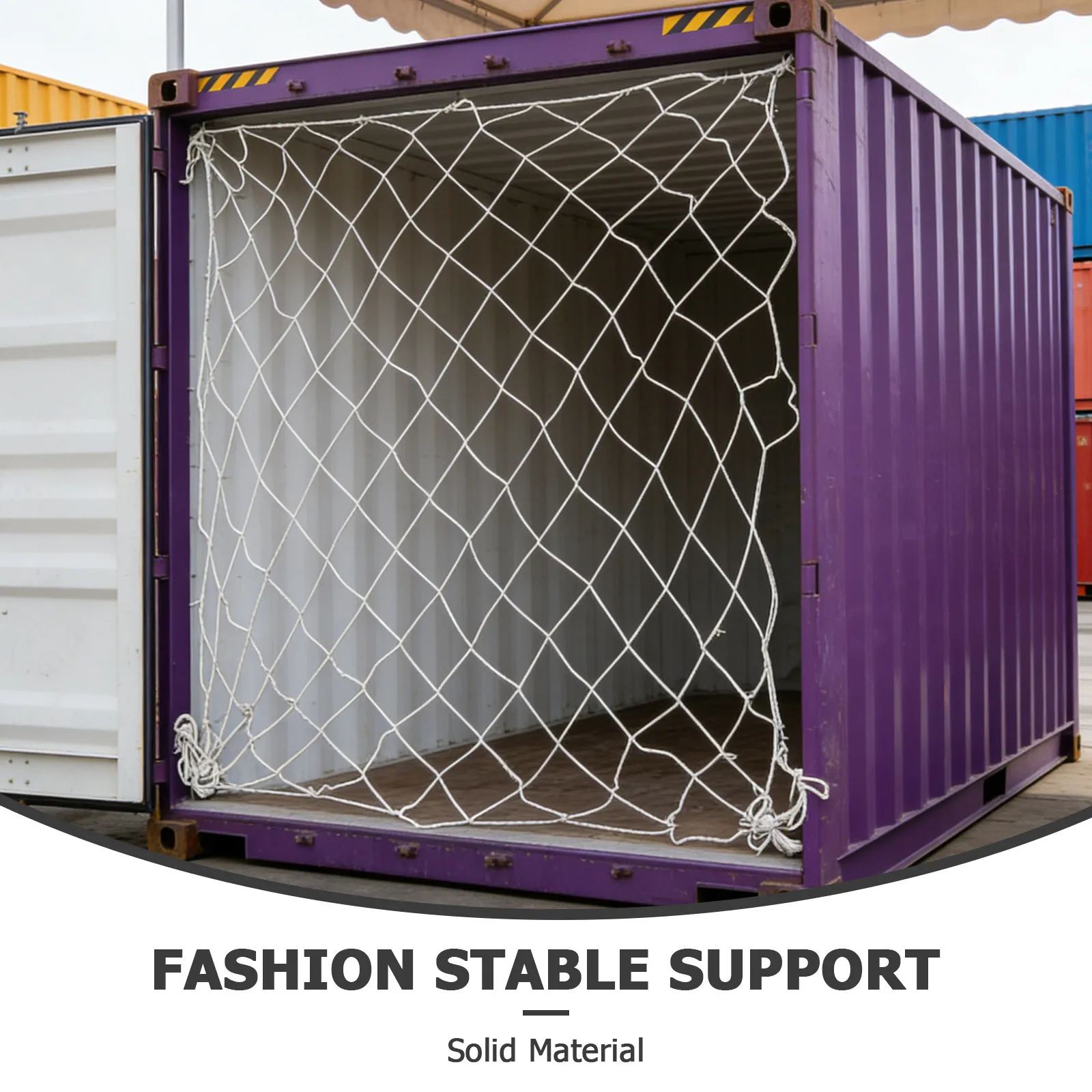 Heavy Duty Cargo Net for Truck Bed 4-Strands Polyester Rope Stretchable Bungee Net for Suv Trailer Van Storage Secure Luggage