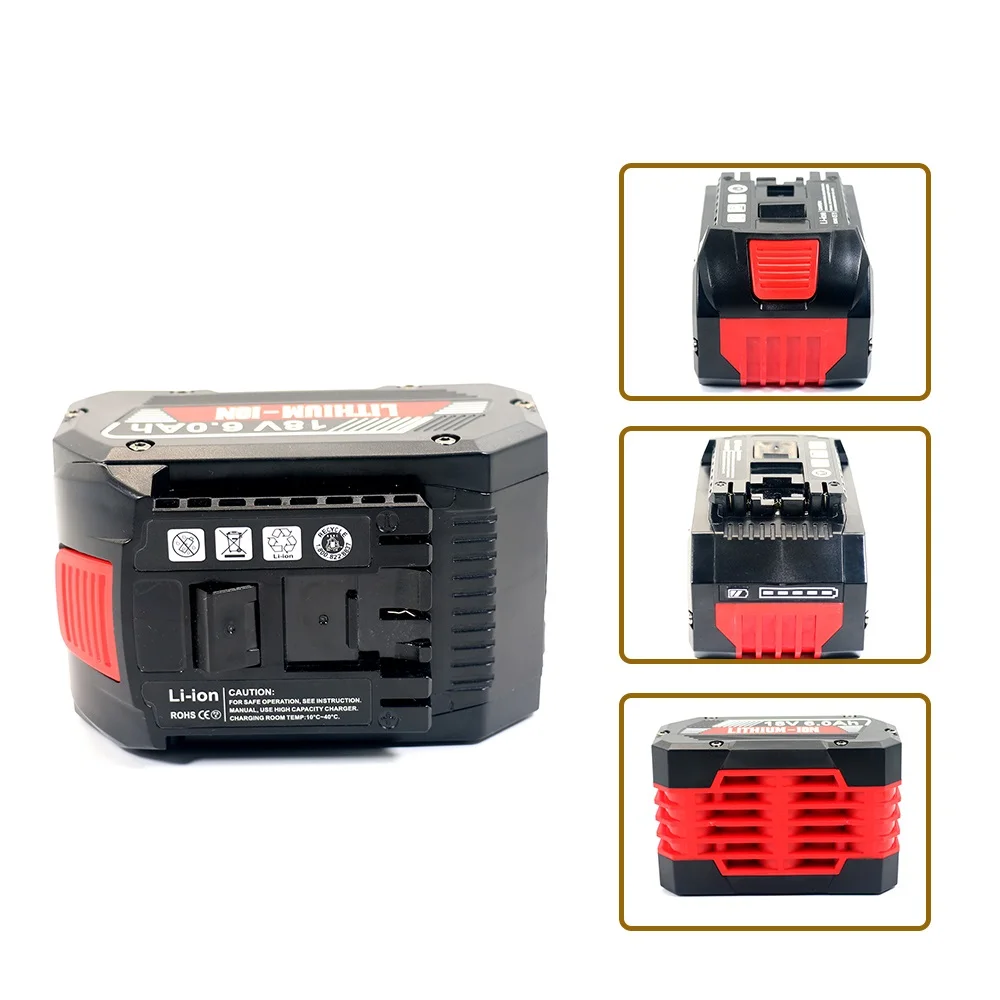 

18V 10Ah 21700 carp ion battery for Bosch 18V BAT609 BAT609G BAT618 BAT618G 3601H61S10607 2 336 091 2 607 336