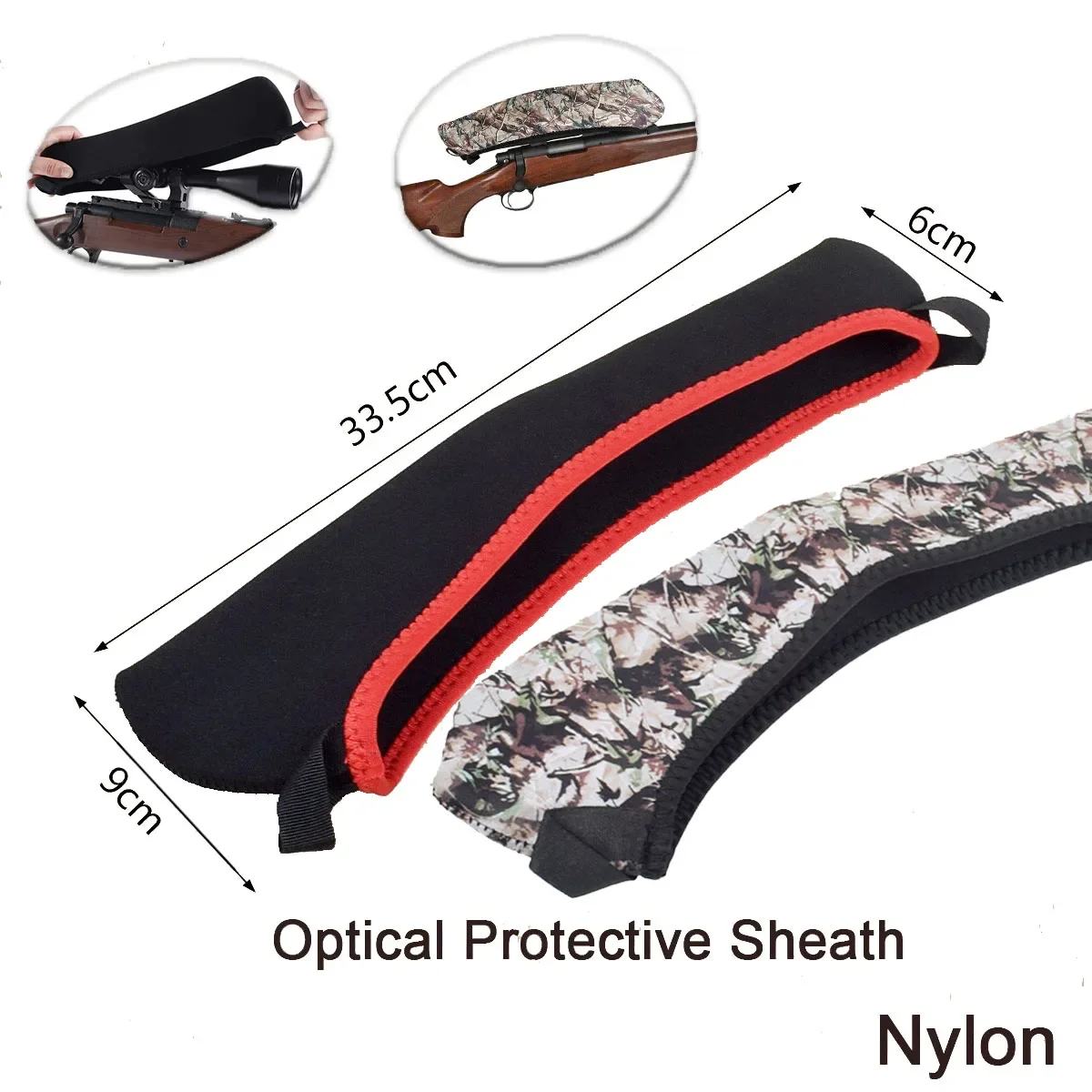 Hunting Rifle Optical Sight Protective Bag Elasticity Scratch Resistant Gun Lens Case Gun Scope Cover Case Optical Protect Pouch