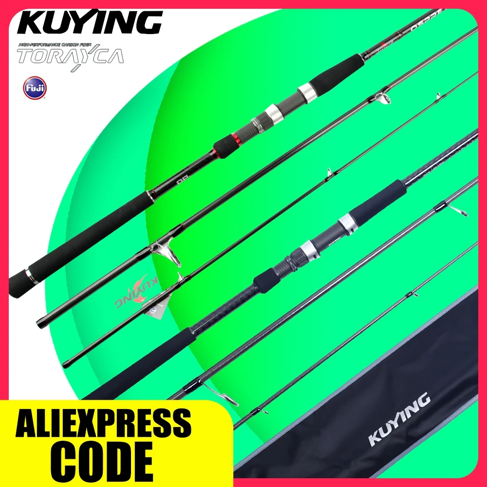 KUYING OSPREY 9' 2.7m 10' 3m Ocean Shore Beach Rock Far Distance Throwing Spinning FUJI Carbon Fishing Rod Lure Cane Pole MH