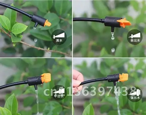 

5pcs Adjustable Irrigation Drippers Sprinklers 4mm Emitter Dripper Micro Drip Irrigation Sprinklers for Watering System