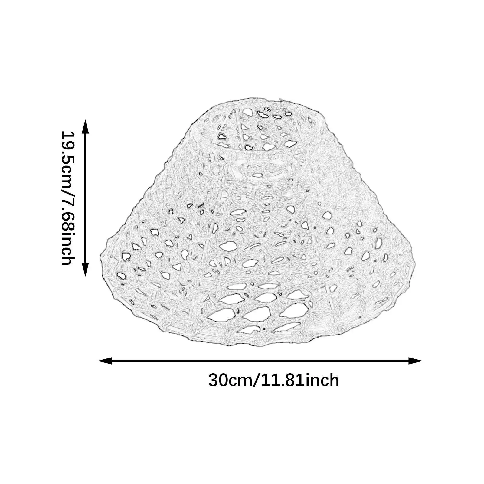 로프 짠 전등 갓 펜던트 라이트 그늘 장식 테이블 램프 전등 갓 램프 커버 테이블 조명 머리맡 램프 주방 카페