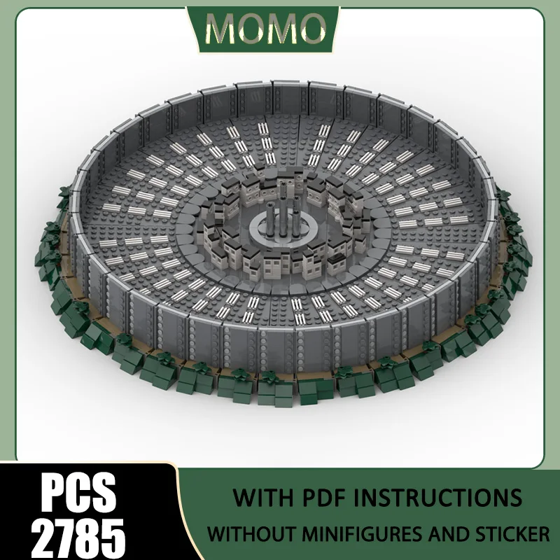 

Street View Moc Building Blocks Modular Circular Cement City Model Technology Brick DIY Assembly Construction Toy Holidays Gifts