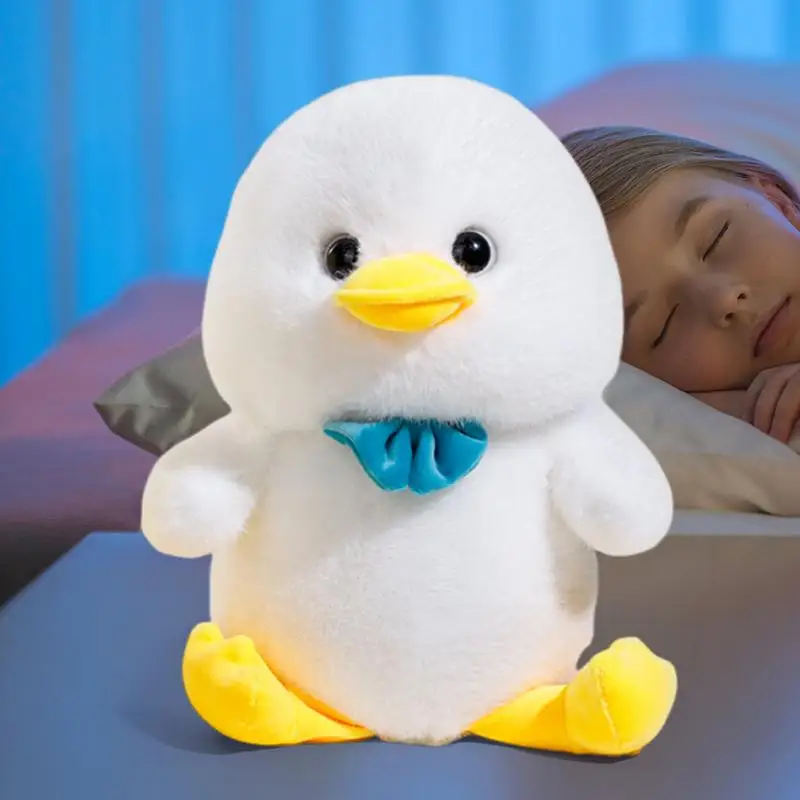 Stuffed Duck Plush 11.81-Inches Cute Cartoon Duck Doll Washable Animal Home Decor Toy Throw Pillow Cuddly Hugger Toy For Nursery
