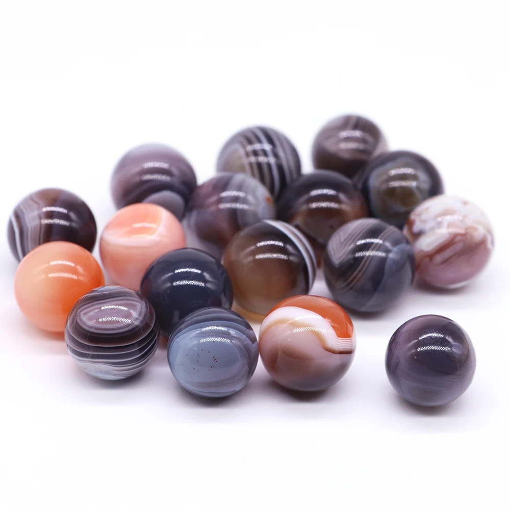 Botswana Agate Beads Grade AAA Genuine Natural Gemstone Round Loose No Hole Beads Healing Crystal Small Gem Ball Jewelry Making