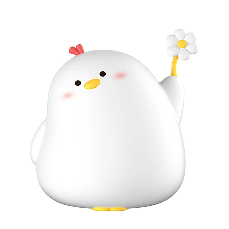 

Chicken Cute Night Light, Nightlight For Room/Bedside, Silicone Soft Lamp With 30Min Timer And Auto Off, Perfect Gift