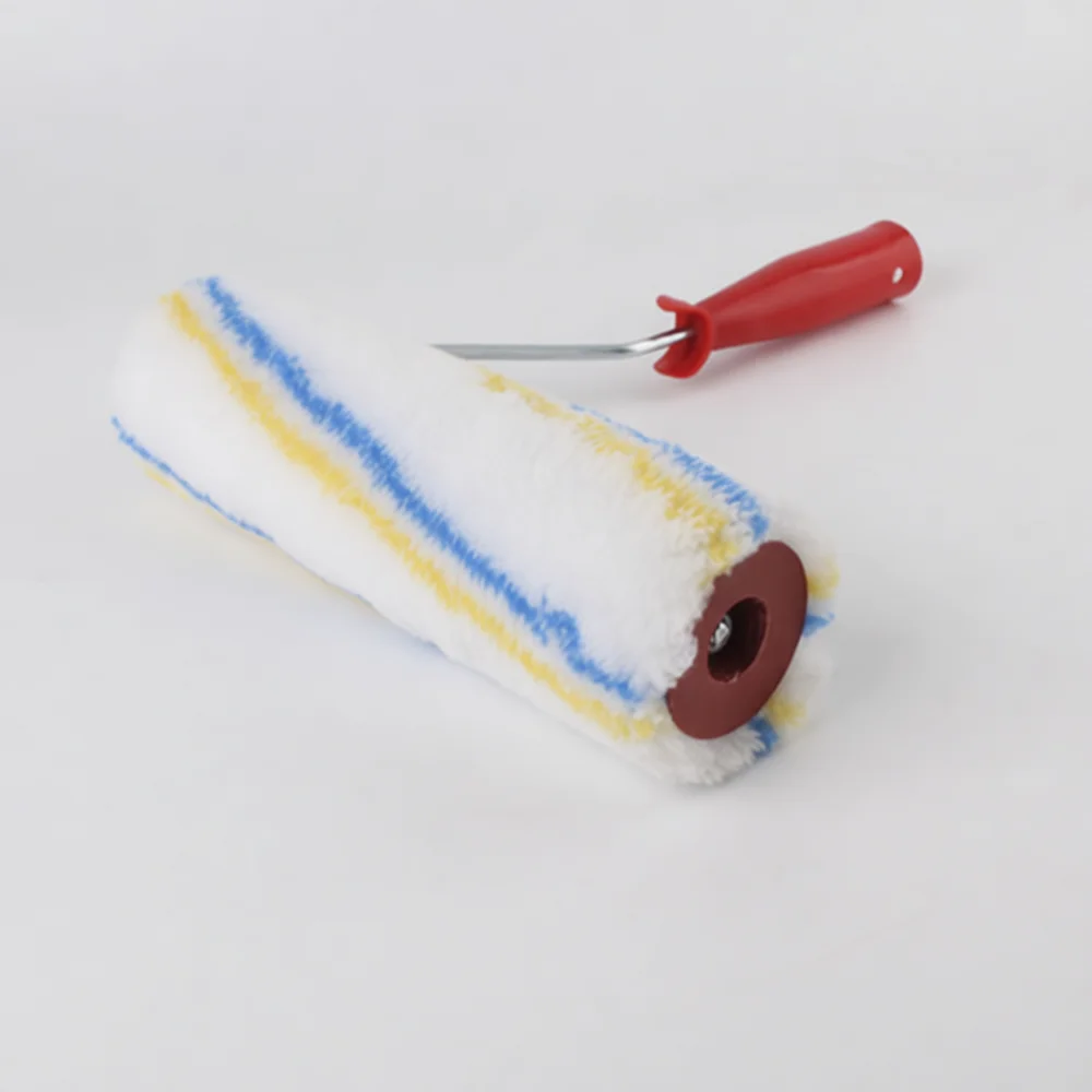 Professional Synthetic Fiber Paint Roller Brush Long Nap For Smooth Wall Ceiling Coating Projects Home Improvement Tool