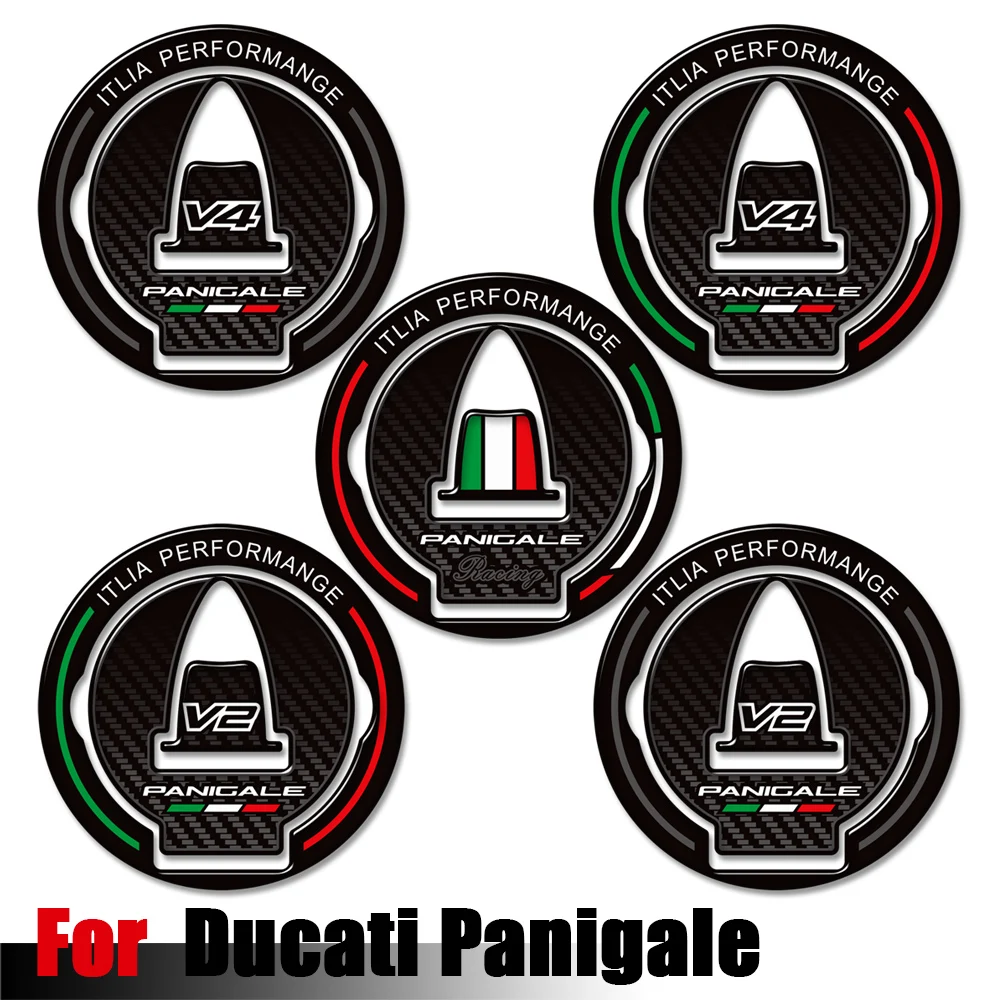 

For Ducati Panigale V2 V2S V4 V4S V4R SR 899 959 1199 1299 3D Resin Fuel Tank Cap Protector Stickers Motorcycle Decal Accessorie
