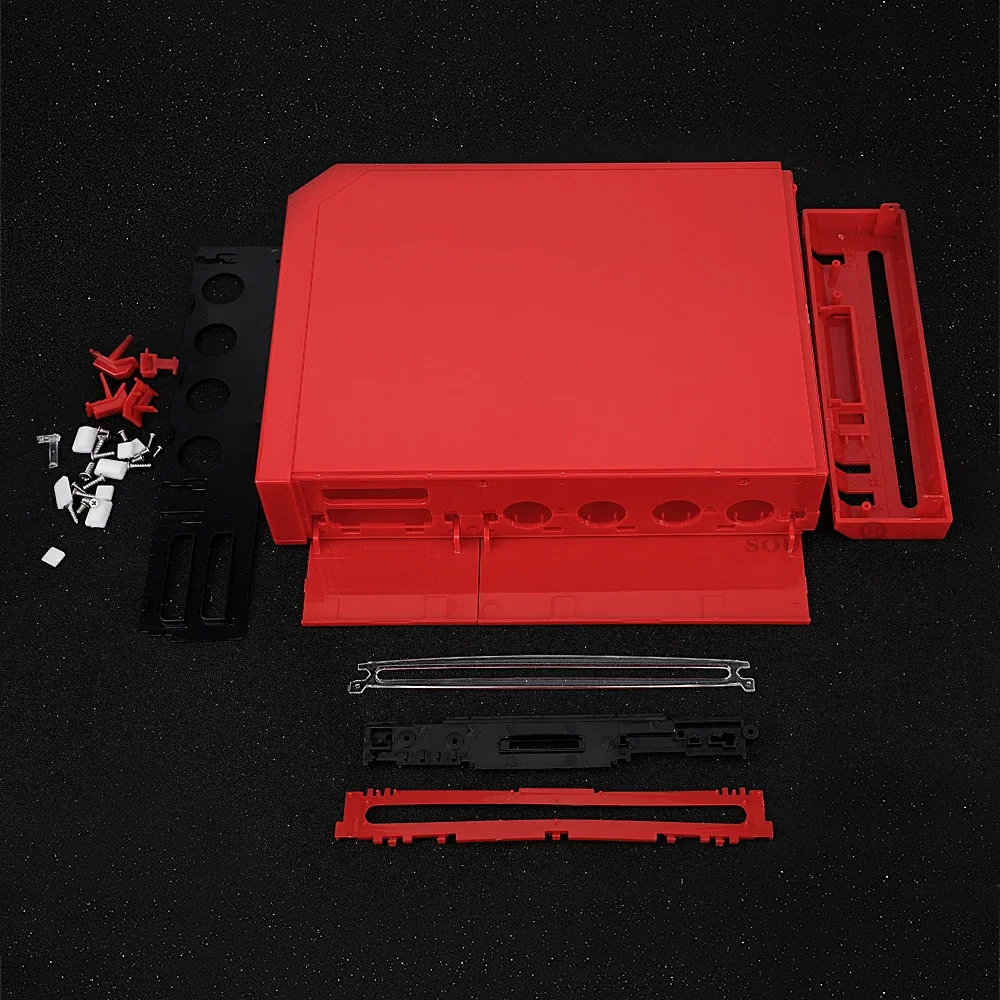 Rood Voor Wii Volledige Case Cover Behuizing Shell Met Knoppen voor Nintend Wii Behuizing Shell Case voor Wii Game Console Accessoires