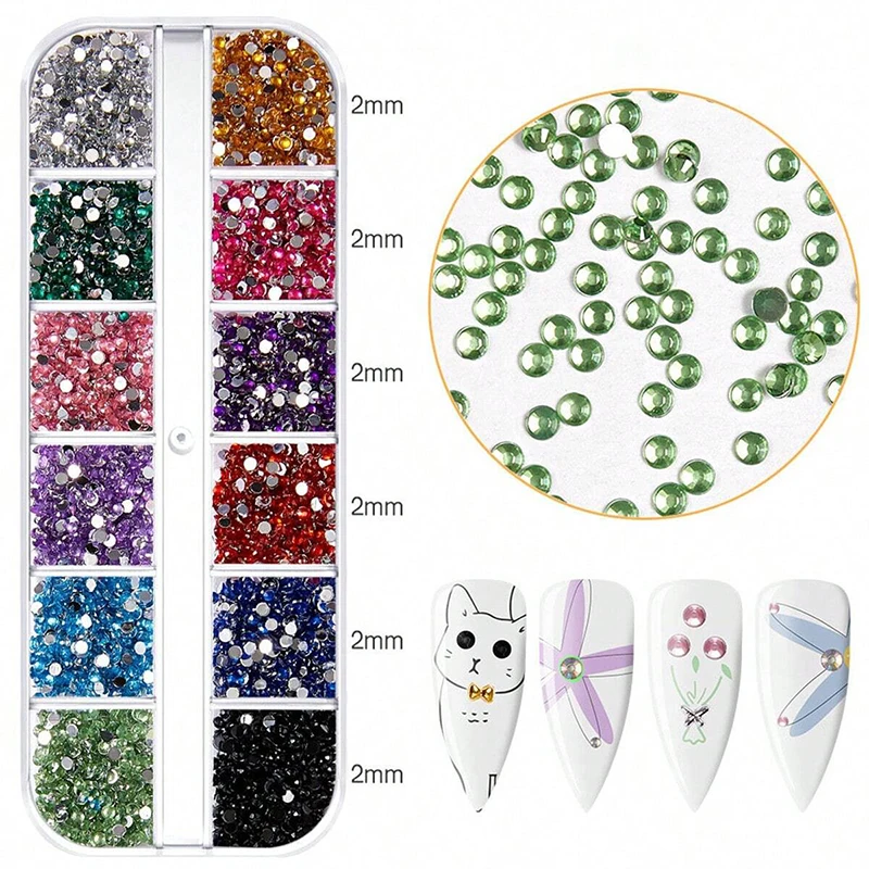 4 Teil/satz Nägel Kunst Accesorios Strass 3D Kristall DIY Dekorationen Glitter Kristall Niet Edelstein Nagel Liefert Punktierung Stift Pinzette