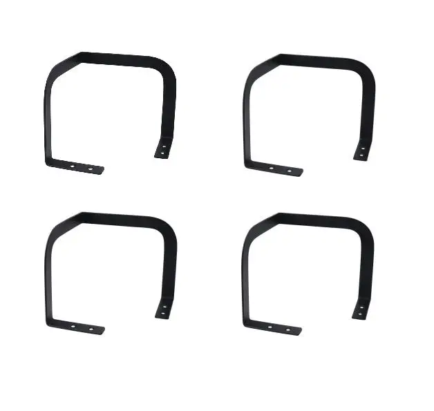 4PCS EXTRA TALL CORNER RETAINER for h5.4IN FOR WOOD/RV/CAMPER NON SLIP L CORNER BRACKET BLACK 5.4 X 6 X 0.11 INCHES