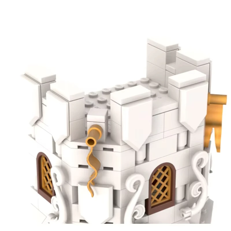 1470 piezas MOC arquitectura medieval torre de mago blanco modelo DIY montaje juguetes de bloques de construcción regalo de cumpleaños para niños