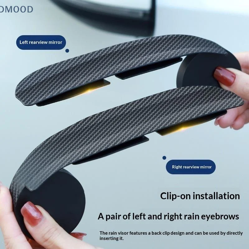 【CR】Car Rearview Convex Mirror Rainproof Wide Angle Blind Spot Mirror Rain Shield